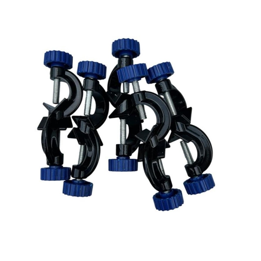 Lot 5 Lab Boss Head Clamp Holders Blue Knobs Retort Stand Connectors
